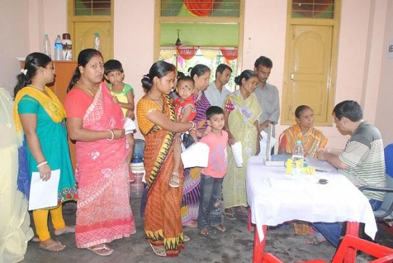 Mega health camp organised Mega health camp organised